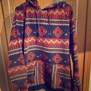 Aztec Print Hoodie